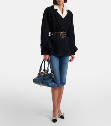 Peplum wool-blend coat | Chloé