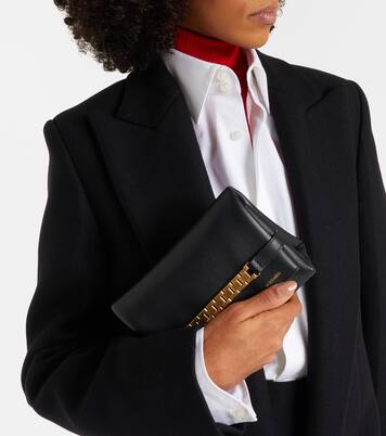 Chain Mini leather shoulder bag | Victoria Beckham