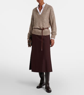 Sequined sweater | Brunello Cucinelli