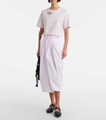 Verziertes T-Shirt aus Baumwoll-Jersey | Simone Rocha