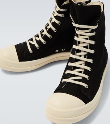 DRKSHDW High-Top Sneakers aus Denim | Rick Owens