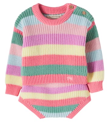 Bébé – Ensemble Canela pull et short en coton à rayures | The New Society
