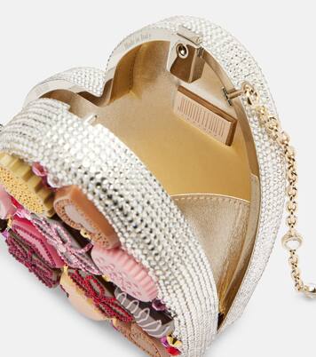 Heart Small crystal-embellished clutch | Judith Leiber Couture