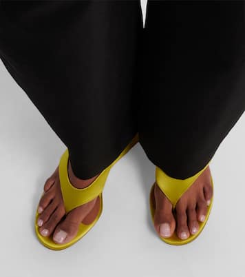 Wedge-Sandalen Cube aus Satin | Alaïa