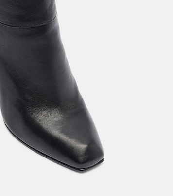 Horn Heel leather knee-high boots | McQueen