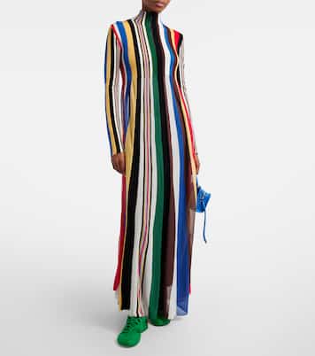 Maxikleid aus Rippstrick | Loewe