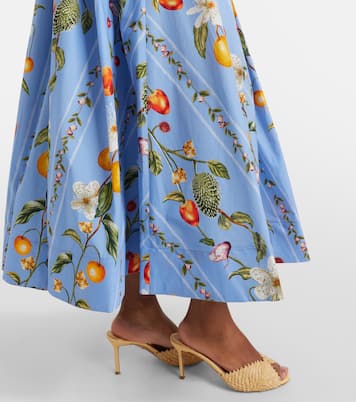 Delta印花棉质加长半身裙 | Agua by Agua Bendita