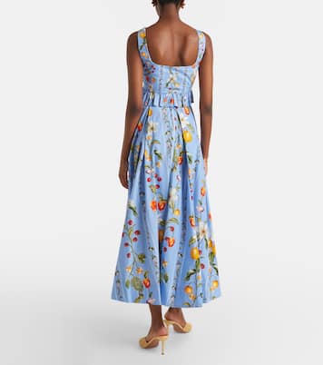 Delta印花棉质加长半身裙 | Agua by Agua Bendita