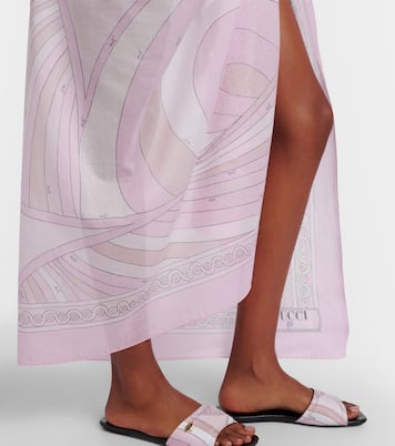 Iride棉质沙滩罩衫半身裙 | Pucci