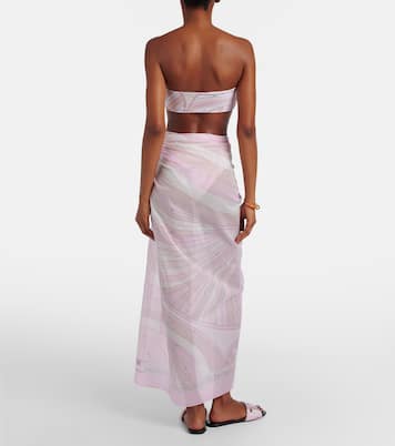 Iride棉质沙滩罩衫半身裙 | Pucci