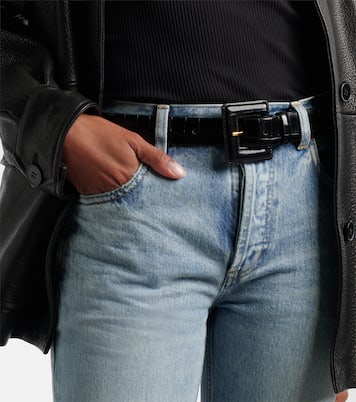 Ceinture Soma en cuir façon croco | Nour Hammour