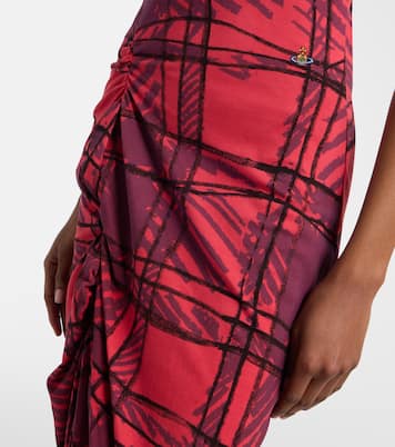 Long Monday checked cotton polo dress | Vivienne Westwood