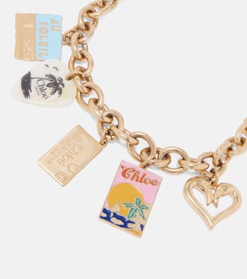 Postcards embellished necklace | Chloé