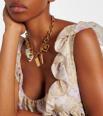 Postcards embellished necklace | Chloé