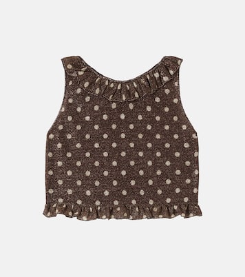 Top Osemini Lumière à pois et à volants | Oséree Kids