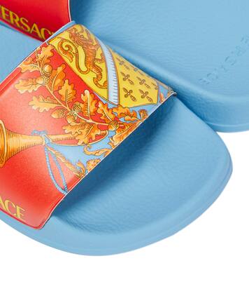 Royal Rebellion printed rubber slides | Versace Kids