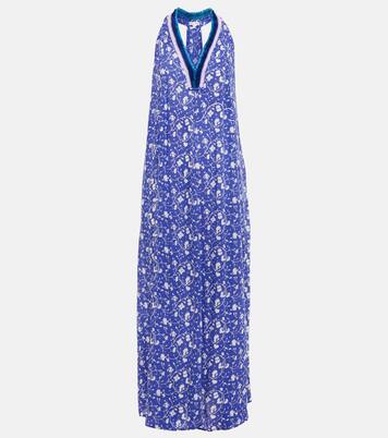 Robe longue Nava à fleurs | Poupette St Barth