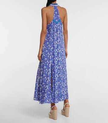 Robe longue Nava à fleurs | Poupette St Barth