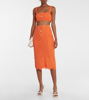 Lace pencil skirt | Self-Portrait