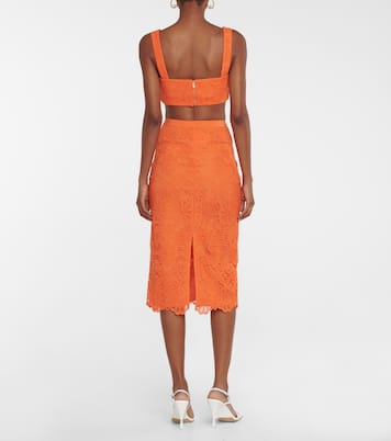 Lace pencil skirt | Self-Portrait