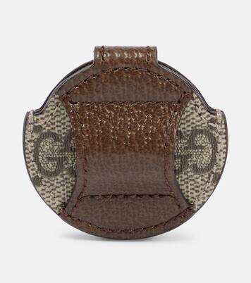 GG Supreme canvas AirTag holder for pets | Gucci