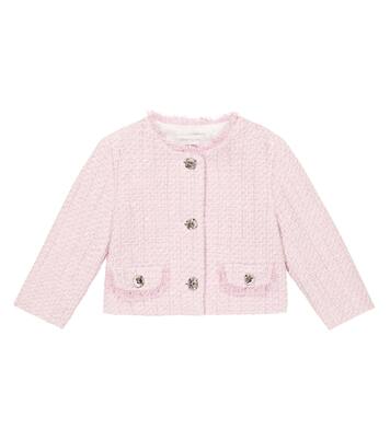 Embellished tweed jacket | Monnalisa