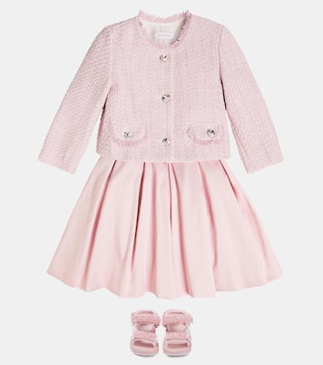 Embellished tweed jacket | Monnalisa