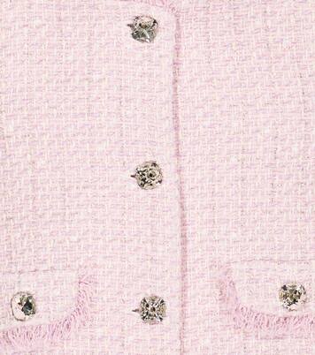 Embellished tweed jacket | Monnalisa