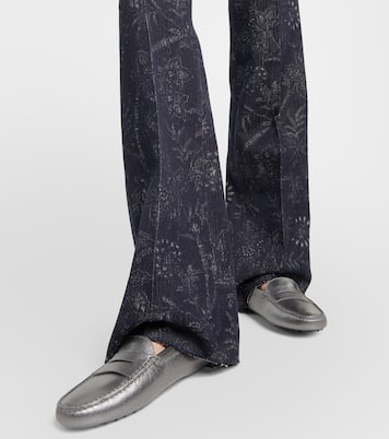 Mokassins aus Metallic-Leder | Tod's