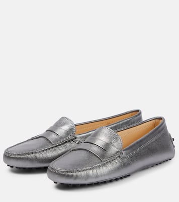 Mokassins aus Metallic-Leder | Tod's