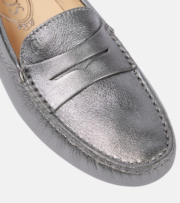 Mokassins aus Metallic-Leder | Tod's