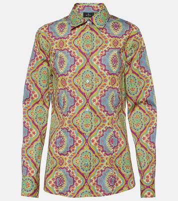Printed cotton-blend shirt  | Etro