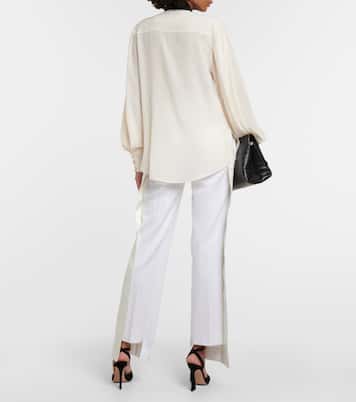 Schluppenbluse aus Seide | Victoria Beckham