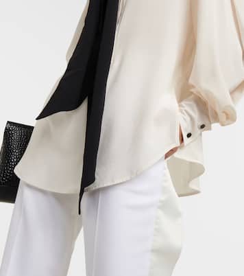 Schluppenbluse aus Seide | Victoria Beckham