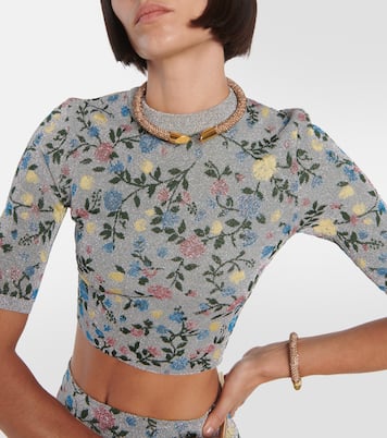 Pull en jacquard floral | Rabanne