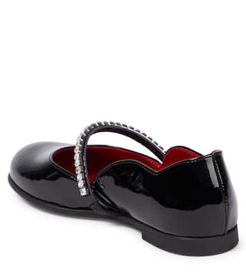 Ballerine in vernice con cristalli | Christian Louboutin Kids