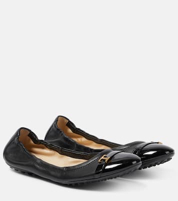 Bubble leather ballet flats | Tod's