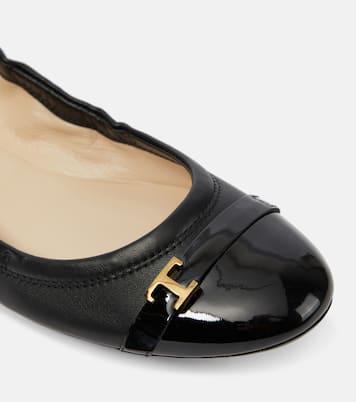 Bubble leather ballet flats | Tod's