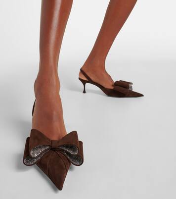 Escarpins Le Cadeau 65 en daim | Mach & Mach