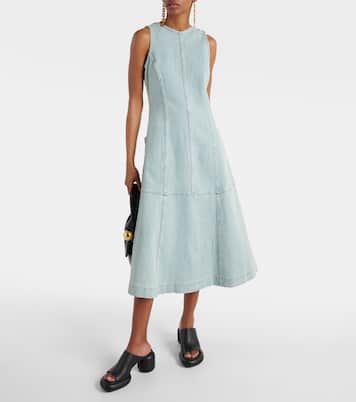 White Label - Abito midi Arlet in twill | Proenza Schouler