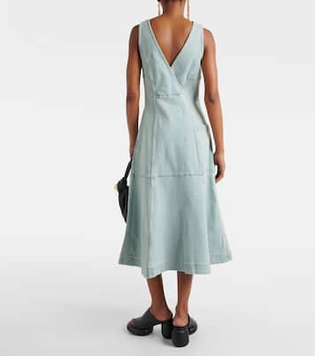 White Label - Abito midi Arlet in twill | Proenza Schouler