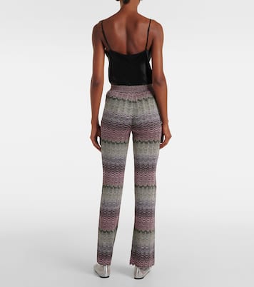 High-Rise-Schlaghose aus Strick | Missoni