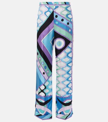 Pantaloni a gamba larga Vivara in seta | Pucci