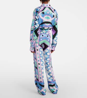 Pantaloni a gamba larga Vivara in seta | Pucci