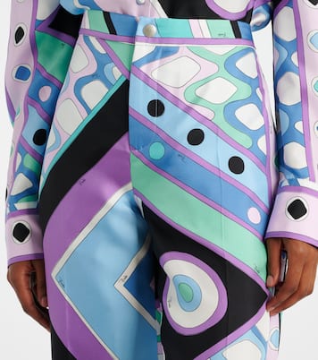 Pantaloni a gamba larga Vivara in seta | Pucci