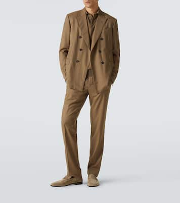 Loafers L'Asola aus Veloursleder | Zegna