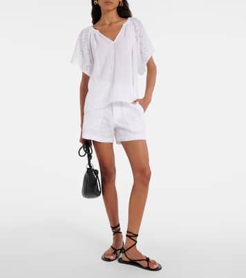 Besticktes Top Tish aus Baumwolle | Velvet