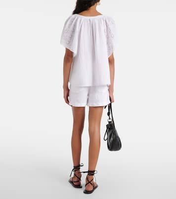 Besticktes Top Tish aus Baumwolle | Velvet