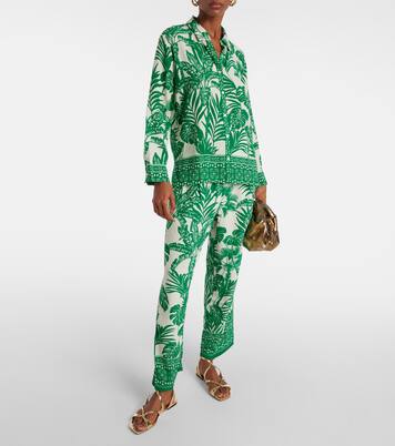 Gerade High-Rise-Hose Iris | Velvet