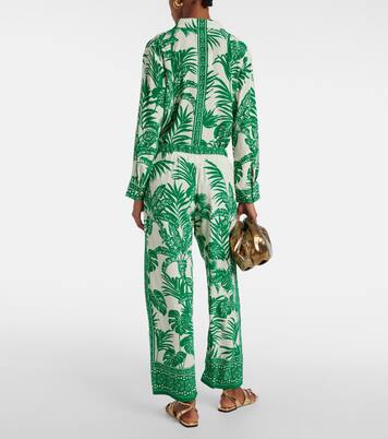 Gerade High-Rise-Hose Iris | Velvet